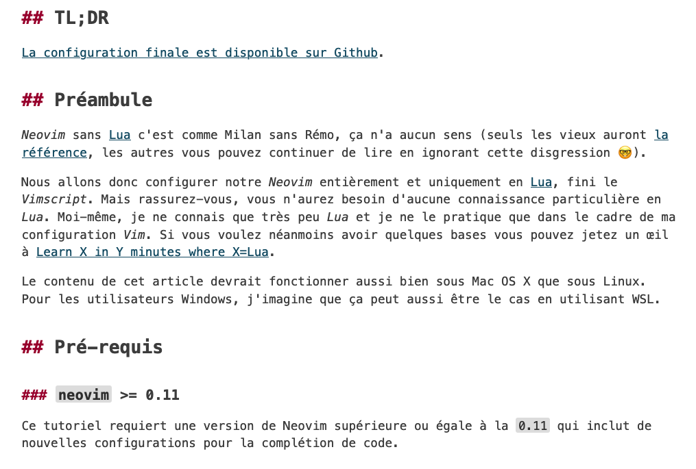 Screenshot de Neovim